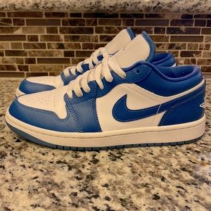 Women’s Air Jordan 1 Low Marina Blue - Size US 8.5 (Men’s Size 7)